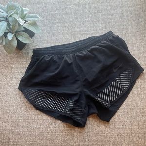 NIKE Dri-Fit Athletic Lined Running Shorts Women's Size Small Black